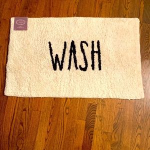 New Rae Dunn WASH Bath Rug Mat